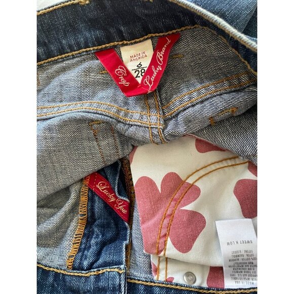 Lucky Brand Women's Jeans Size 6/28 Straight Leg Denim Made In USA - Picture 4 of 9